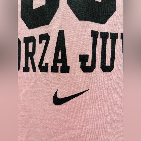 Juventus Soccer Shirt Early 2000’s Nike Football Pink Forza Juve Italian - Picture 7 of 8